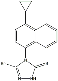 3-bromo-4-(4-cyclopropylnaphthalen-1-yl)-1H-1,2,4-triazole-5(4H)-thione CAS#: 1158970-76-3