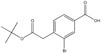 3-bromo-4-((tert-butoxycarbonyl)methyl)benzoic acid CAS#: 1333400-84-2