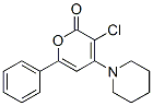 3-chloro-6-phenyl-4-(1-piperidyl)pyran-2-one CAS#: 70486-05-4