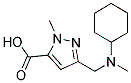 3-((cyclohexyl(methyl)amino)methyl)-1-methyl-1H-pyrazole-5-carboxylic acid CAS#: 1223748-43-3