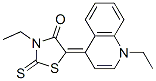 3-ethyl-5-(1-ethyl-(1H)-quinolin-4-ylidene)-2-thioxothiazolidin-4-one CAS#: 71811-78-4
