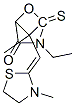 3-ethyl-5-[1-methyl-2-(3-methyl-2-thiazolidin-2-ylidene)ethylidene]-2-thioxooxazolidin-4-one CAS#: 71243-35-1