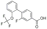 3-fluoro-4-[2-(trifluoromethoxy)phenyl]benzoic acid CAS#: 1261591-90-5