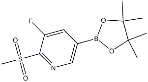 3-fluoro-5-(4,4,5,5-tetramethyl-1,3,2-dioxaborolan-2-yl)-2-(methylsulfonyl)pyridine CAS#: 1351997-55-1