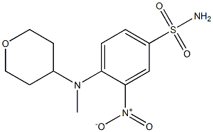3-nitro-4-((tetrahydro-2H-pyran-4-yl)MethylaMino)benzenesulfonaMide CAS#: 1228779-96-1