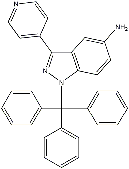 3-(pyridin-4-yl)-1-trityl-1H-indazol-5-amine CAS#: 1192873-43-0