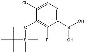 3-(t-Butyldimethylsilyloxy)-4-chloro-2-fluorophenylboronic acid CAS#: 1256354-94-5