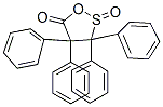 3,3,4,4-Tetraphenyl-1,2-oxathiolan-5-one 2-oxide CAS#: 71816-86-9