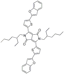 3,6-bis(5-(benzofuran-2-yl)thiophen-2-yl)-2,5-bis(2-ethylhexyl)pyrrolo[3,4-c]pyrrole-1,4(2H,5H)-dione CAS#: 1241836-03-2