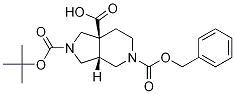 (3AR,7AS)-5-(BENZYLOXYCARBONYL)-2-(TERT-BUTOXYCARBONYL)OCTAHYDRO-1H-PYRROLO[3,4-C]PYRIDINE-7A-CARBOXYLIC ACID CAS#: 1217630-99-3