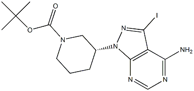 (3R)-1-Boc-3-(4-aMino-3-iodo-1H-pyrazolo[3,4-d]pyriMidin-1-yl)piperidine CAS#: 1276110-38-3