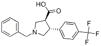 (3S,4R)-1-benzyl-4-(4-(trifluoromethyl)phenyl)pyrrolidine-3-carboxylic acid CAS#: 1263281-88-4