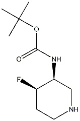 (3S,4R)-rel-3-(Boc-aMino)-4-fluoropiperidine CAS#: 1363382-99-3