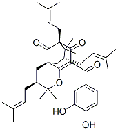 (3S,4aS,6R,8R)-2,2,7,7-Tetramethyl-3,6,8-tris(3-methyl-2-butenyl)-10-(3,4-dihydroxybenzoyl)-3,4,6,7-tetrahydro-5H-4a,8-methano-2H-cycloocta[b]pyran-9,11(8H)-dione CAS#: 71117-97-0