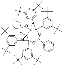 (3aR,8aR)-4,4,8,8-tetrakis(3,5-di-tert-butylphenyl)-2,2-diethyl-6-phenyltetrahydro-[1,3]dioxolo[4,5-e][1,3,2]dioxaphosphepine CAS#: 1241684-27-4