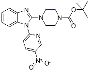 4-[1-(5-Nitro-pyridin-2-yl)-1H-benzoiMidazol-2-yl]-piperazine-1-carboxylic acid tert-butyl ester, 98+% C21H24N6O4, 分子量 424.46 CAS#: 1146080-59-2