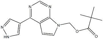 [4-(1H-Pyrazol-4-yl)-7H-pyrrolo[2,3-d]pyrimidin-7-yl]methyl pivalate CAS#: 1146629-77-7