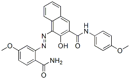 4-[[2-(Aminocarbonyl)-5-methoxyphenyl]azo]-3-hydroxy-N-(4-methoxyphenyl)-2-naphthalenecarboxamide CAS#: 70321-82-3