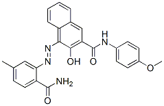 4-[[2-(Aminocarbonyl)-5-methylphenyl]azo]-3-hydroxy-N-(4-methoxyphenyl)-2-naphthalenecarboxamide CAS#: 70343-45-2