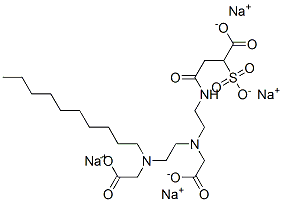 4-[[2-[(Carboxymethyl)[2-[(carboxymethyl)decylamino]ethyl]amino]ethyl]amino]-4-oxo-2-sulfobutanoic acid tetrasodium salt CAS#: 71701-08-1