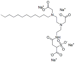4-[[2-[(Carboxymethyl)[2-[(carboxymethyl)dodecylamino]ethyl]amino]ethyl]amino]-4-oxo-2-sulfobutanoic acid tetrasodium salt CAS#: 71662-65-2