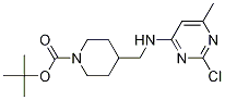 4-[(2-Chloro-6-methyl-pyrimidin-4-ylamino)-methyl]-piperidine-1-carboxylic acid tert-butyl ester CAS#: 1261231-29-1
