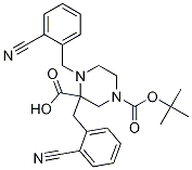 4-(2-Cyano-benzyl)-piperazine-1,3-dicarboxylic acid 1-tert-butylester 3-(2-cyano-benzyl) ester CAS#: 1353944-07-6