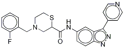 4-[(2-Fluorophenyl)Methyl]-N-[3-(4-pyridinyl)-1H-indazol-5-yl]-2-thioMorpholinecarboxaMide CAS#: 1361482-20-3