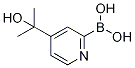 4-(2-Hydroxypropan-2-yl)pyridine-2-boronic acid CAS#: 1310385-00-2
