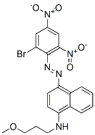 4-[(2-bromo-4,6-dinitrophenyl)azo]-N-(3-methoxypropyl)naphthalen-1-amine CAS#: 70660-55-8