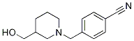 4-(3-HydroxyMethyl-piperidin-1-ylMethyl)-benzonitrile CAS#: 1155505-48-8