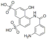 4-[(3-aminobenzoyl)amino]-5-hydroxynaphthalene-1,7-disulphonic acid CAS#: 70239-77-9