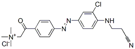 [4-[[3-chloro-4-[(2-cyanoethyl)amino]phenyl]azo]phenacyl]trimethylammonium chloride CAS#: 72208-25-4