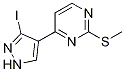 4-(3-iodo-1H-pyrazol-4-yl)-2-(methylthio)pyrimidine CAS#: 1111638-74-4