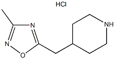 4-[(3-methyl-1,2,4-oxadiazol-5-yl)methyl]piperidine(SALTDATA: HCl) CAS#: 1211666-31-7