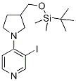 4-(3-((tert-Butyldimethylsilyloxy)methyl)-pyrrolidin-1-yl)-3-iodopyridine CAS#: 1203498-95-6