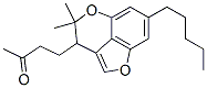 4-(3,4-Dihydro-4,4-dimethyl-7-pentylfuro[4,3,2-de][1]benzopyran-3-yl)-2-butanone CAS#: 70474-97-4