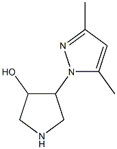4-(3,5-DiMethyl-1H-pyrazol-1-yl)-3-pyrrolidinol CAS#: 1344054-42-7