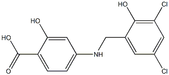 4-((3,5-Dichloro-2-hydroxybenzyl)amino)-2-hydroxybenzoic acid CAS#: 1181226-02-7