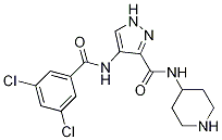 4-(3,5-DichlorobenzaMido)-N-(piperidin-4-yl)-1H-pyrazole-3-carboxaMide CAS#: 1109289-42-0