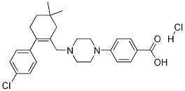 4-[4-[[2-(4-Chlorophenyl)-5,5-dimethyl-1-cyclohexenyl]methyl]-1-piperazinyl]benzoic Acid Hydrochloride CAS#: 1305320-63-1