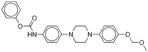 4-[4-(4-O-Methoxymethyl-4-hydroxyphenyl)-1-piperazinyl]phenyl]carbamic Acid Phenyl Ester CAS#: 1329503-19-6