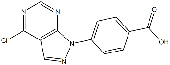 4-(4-Chloro-1H-pyrazolo[3,4-d]pyriMidin-1-yl)benzoic acid CAS#: 1313404-68-0