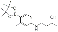 4-(4-Methyl-5-(4,4,5,5-tetraMethyl-1,3,2-dioxaborolan-2-yl)pyridin-2-ylaMino)butan-2-ol CAS#: 1353718-80-5