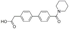 {4-[4-(Piperidinocarbonyl)phenyl]phenyl}acetic acid CAS#: 1375069-29-6