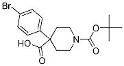 4-(4-bromophenyl)-1-(tert-butoxycarbonyl)piperidine-4-carboxylic acid CAS#: 1076197-05-1