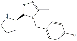 4-(4-chlorobenzyl)-3-methyl-5-((R)-pyrrolidin-2-yl)-4H-1,2,4-triazole CAS#: 1140495-90-4