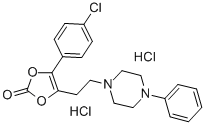4-(4-chlorophenyl)-5-[2-(4-phenyl-1-piperazinyl)ethyl]-1,3-dioxol-2-one dihydrochloride CAS#: 71923-01-8