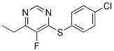 4-(4-chlorophenylthio)-6-ethyl-5-fluoropyriMidine CAS#: 1112937-23-1