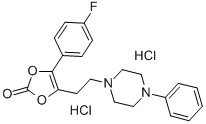 4-(4-fluorophenyl)-5-[2-(4-phenyl-1-piperazinyl)ethyl]-1,3-dioxol-2-one dihydrochloride CAS#: 71922-95-7